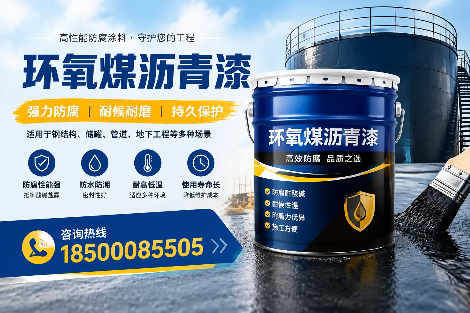 环氧煤沥青漆在工业中的应用，眉山企业的选择